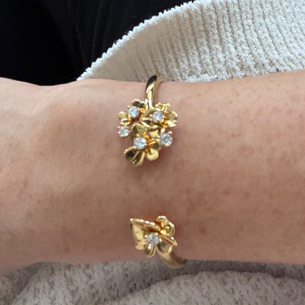 Kate Spade Precious Pansy Cuff Bracelet - Picture 3 of 8